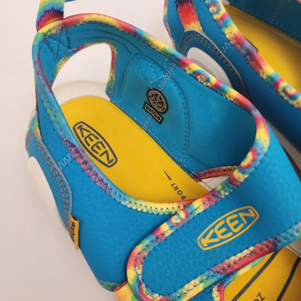 New Keen Sandals Big Kid Knotch Creek Open Toe Water Shoes Adjust‎ Sz 6